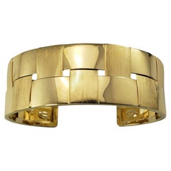 18 Karat Yellow Gold Cuff Bracelet