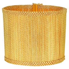 Bracelet manchette en or jaune 18 carats