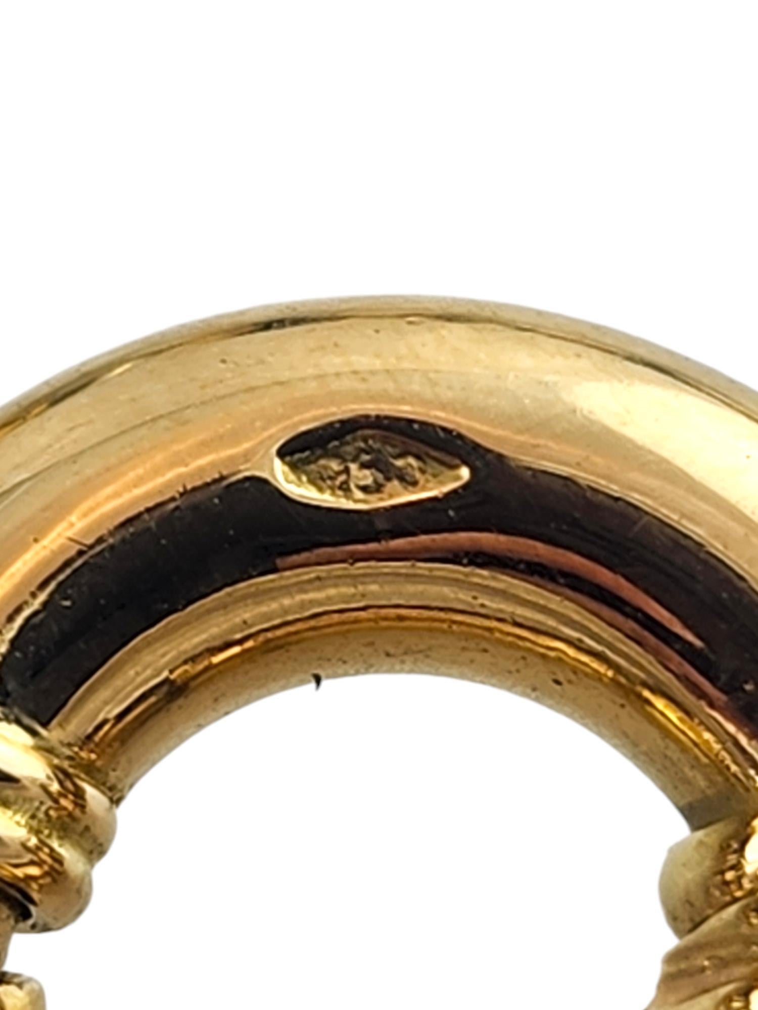 18 Karat Gelbgold Zucht-Tahiti-Perle Verschnörkelte Gliederhalskette #19033 im Angebot 1