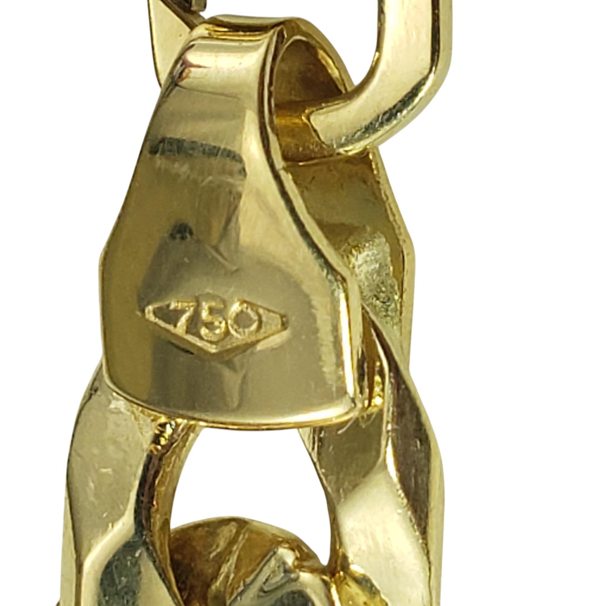 Women's or Men's 18 Karat Yellow Gold Curb Link Bracelet #20580 For Sale