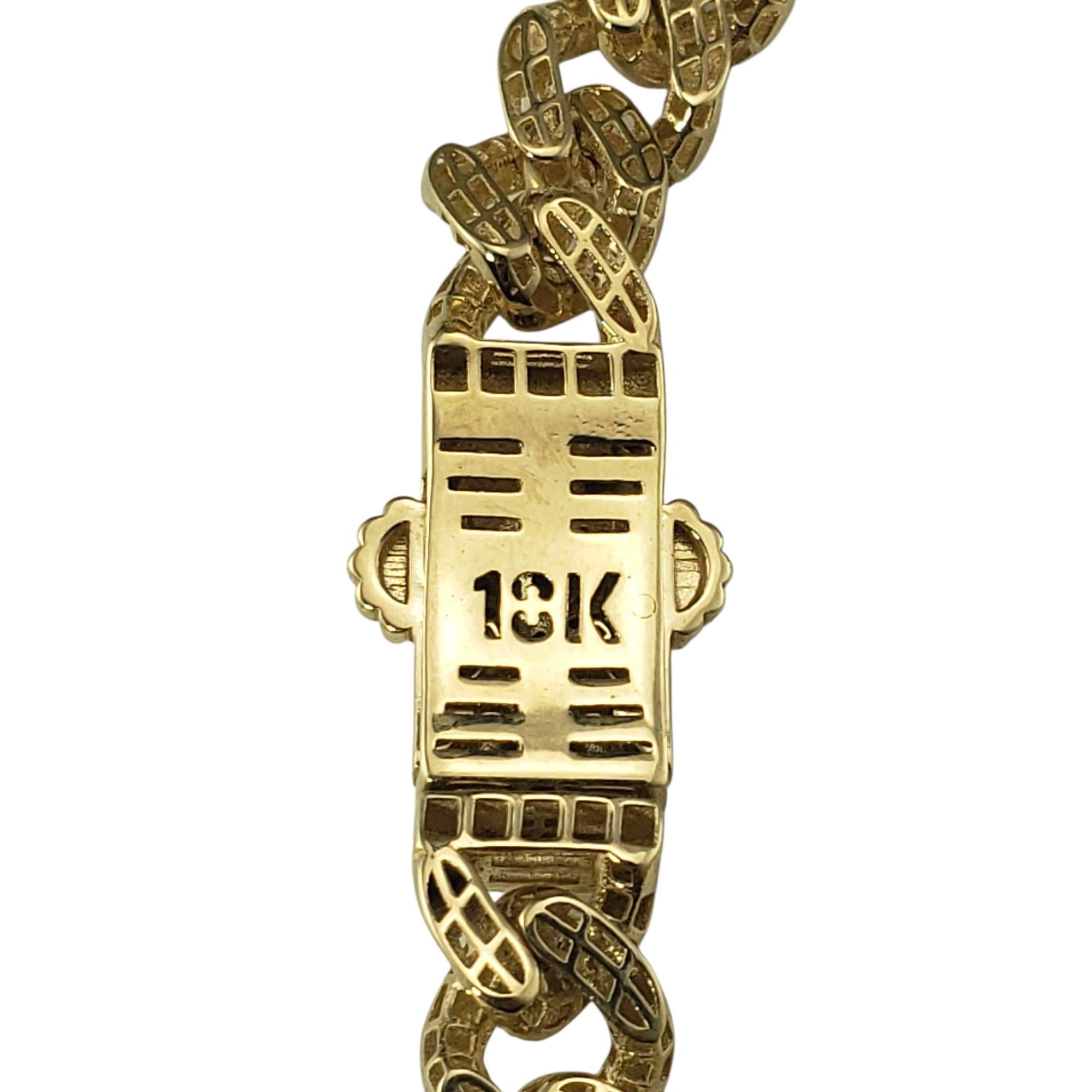 18 Karat Yellow Gold Curb Link Bracelet #22217 Pour femmes en vente