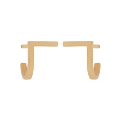 18-Karat Yellow Gold Curve Fine Earrings