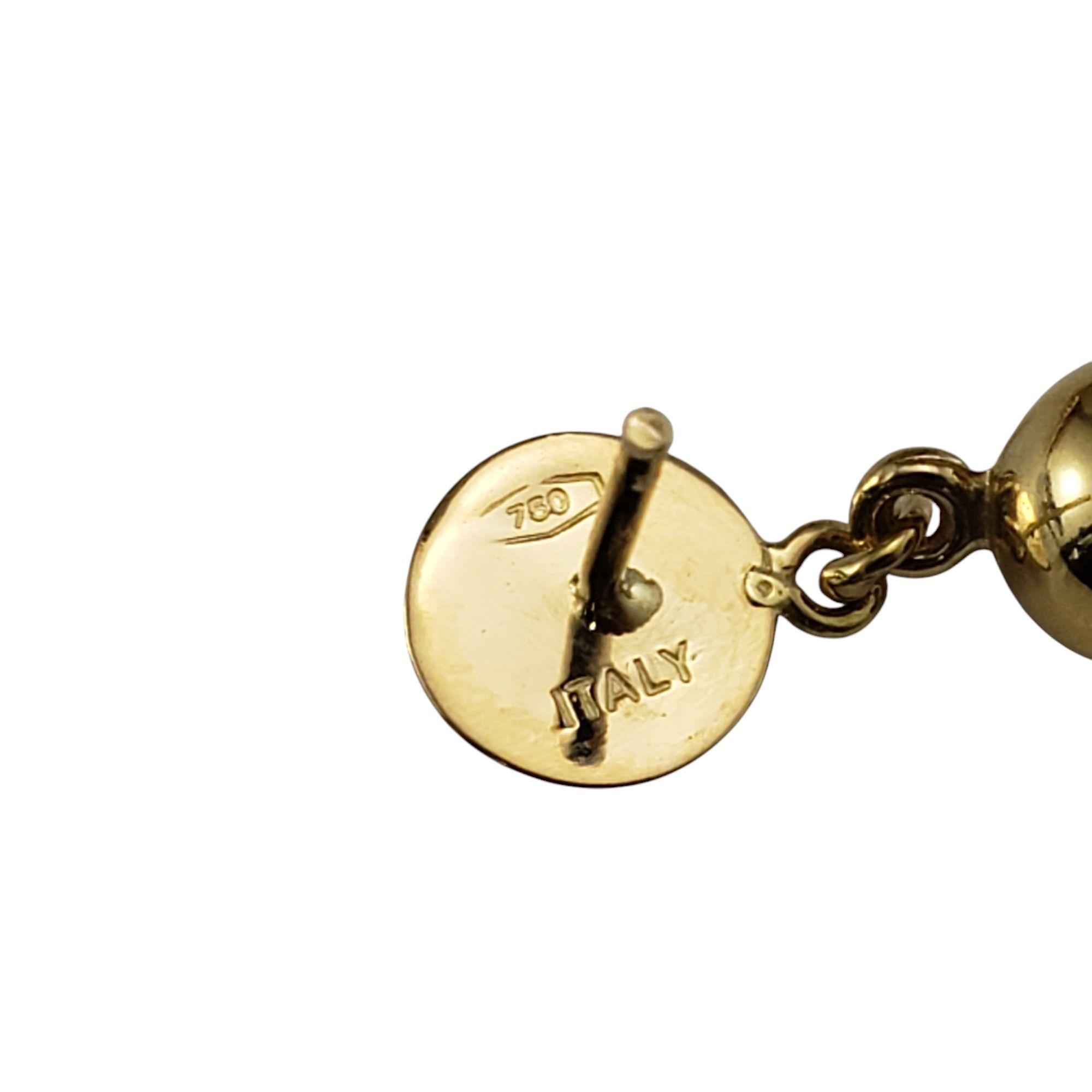Orecchini a catena pendenti in oro giallo 18 carati #21224 in vendita 1
