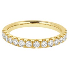 Anillo de diamantes de oro amarillo de 18 quilates