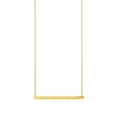 18 Karat Yellow Gold Diamond Bar Necklace