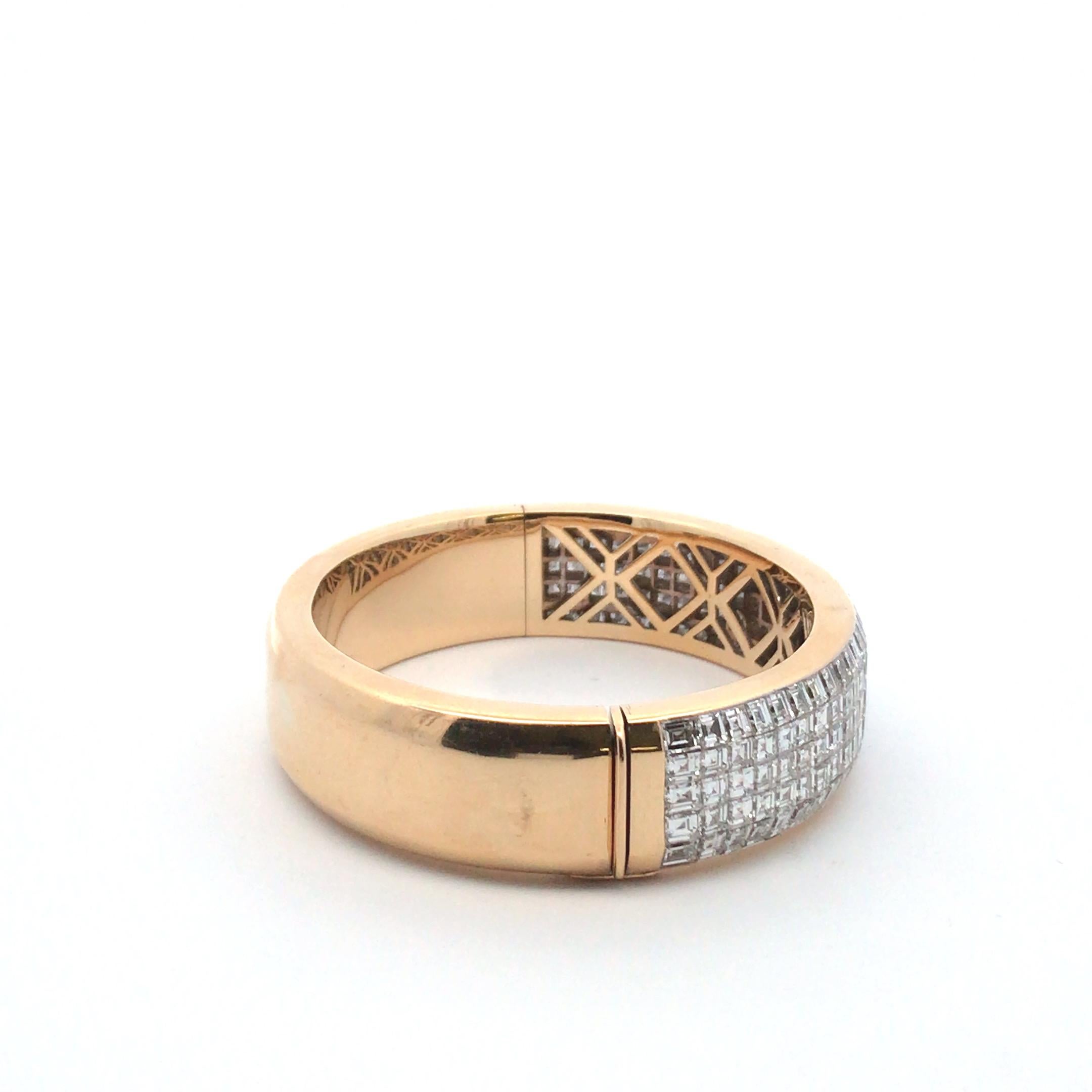 Bracciale con diamanti in oro giallo 18 carati in vendita 8