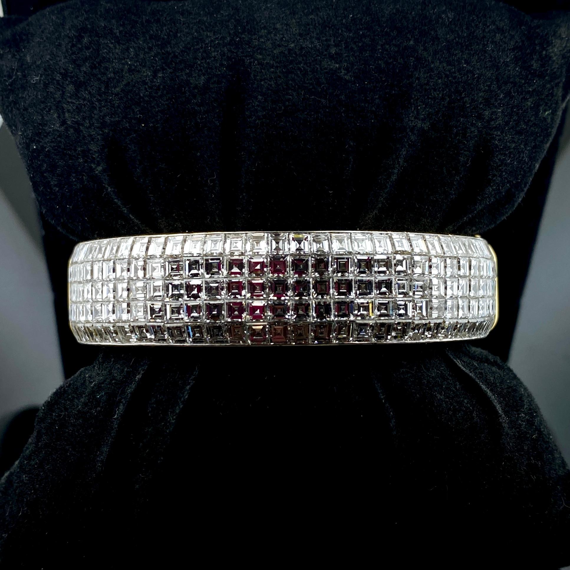 da uomo o donna Bracciale con diamanti in oro giallo 18 carati in vendita