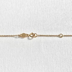 18 Karat Solid Yellow Gold White Diamond Cluster Pendant Necklace