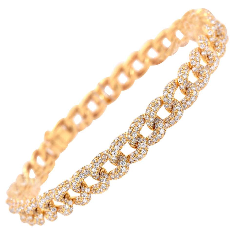 Cuban link charm bracelet Clearance