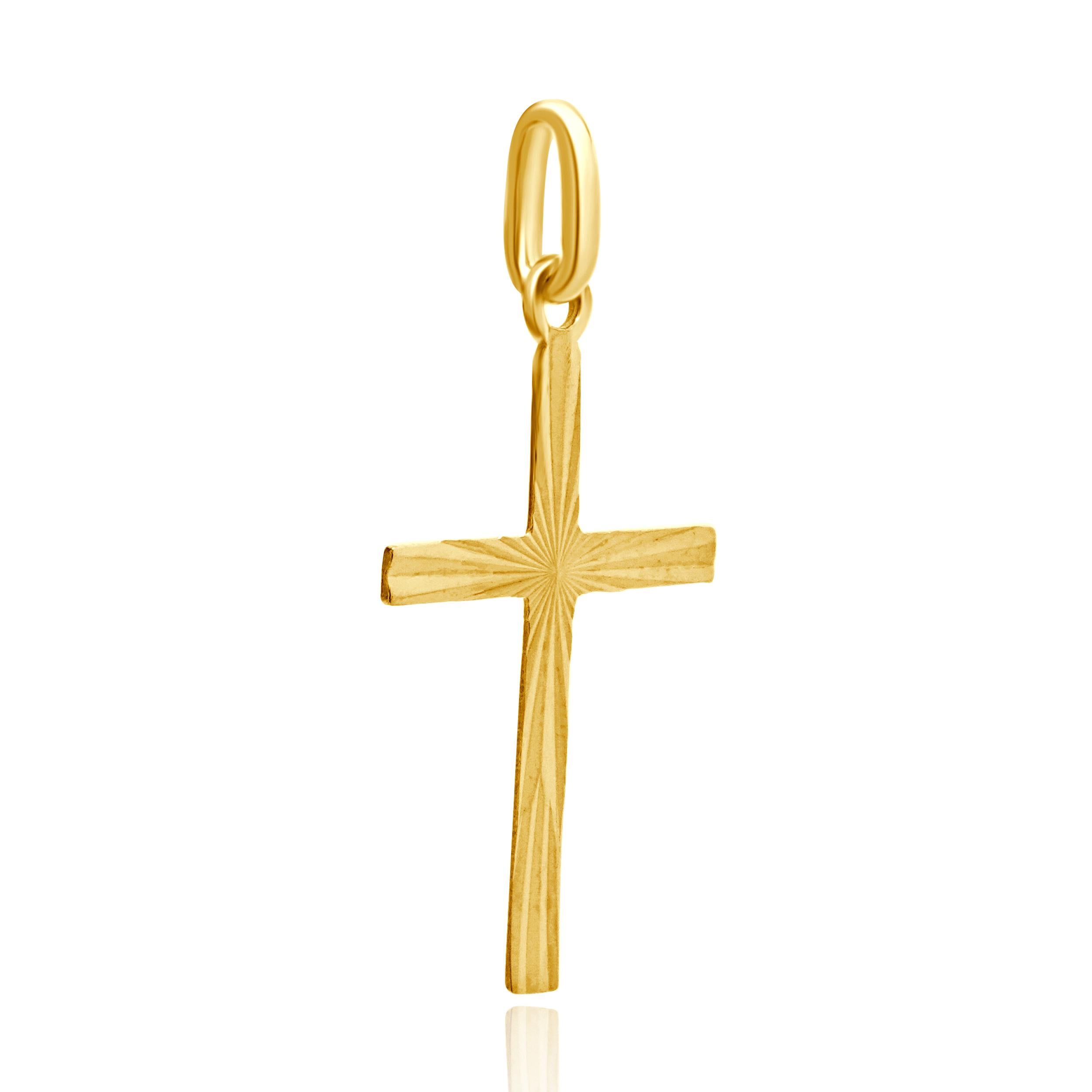 Concepteur : personnalisé
Matériau : Or jaune 18K 
Dimensions : pendentif de 40 mm
Poids : 1.83 grammes
