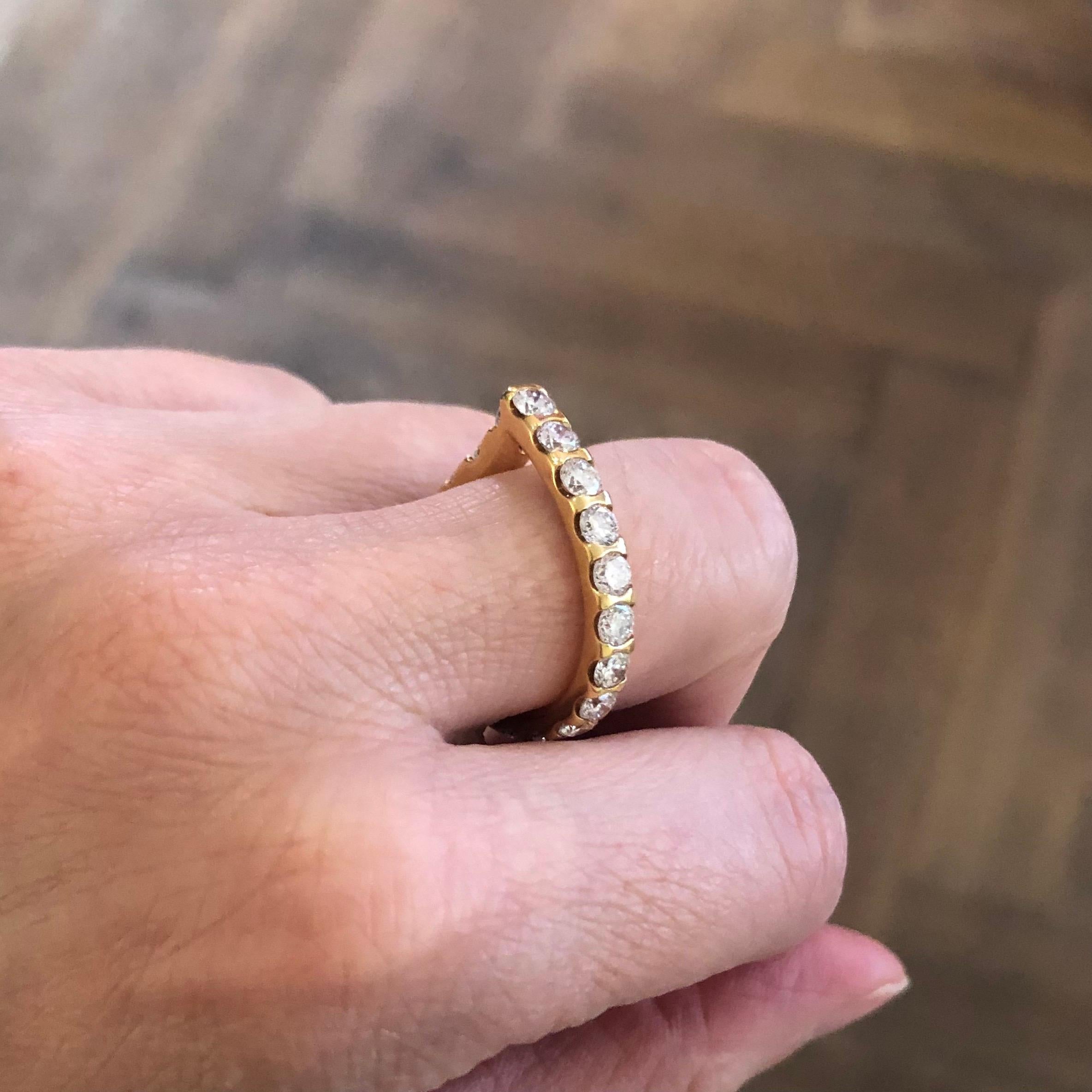 18 Karat Yellow Gold Diamond Drop Ring by Tamara Comolli In Good Condition In Zurich, CH