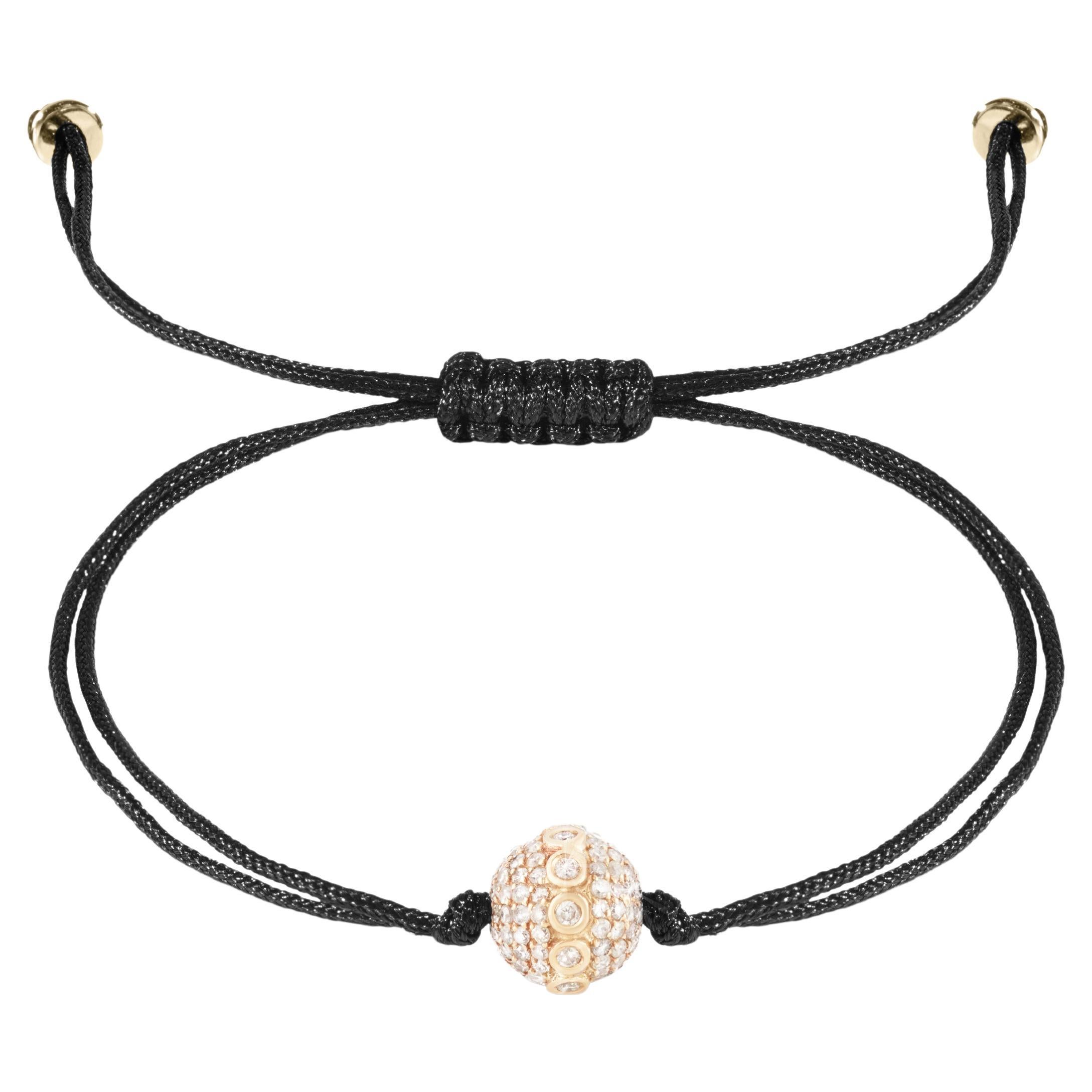 Armband aus 18 Karat Gelbgold mit Diamanten besetzt, Einheitsgröße