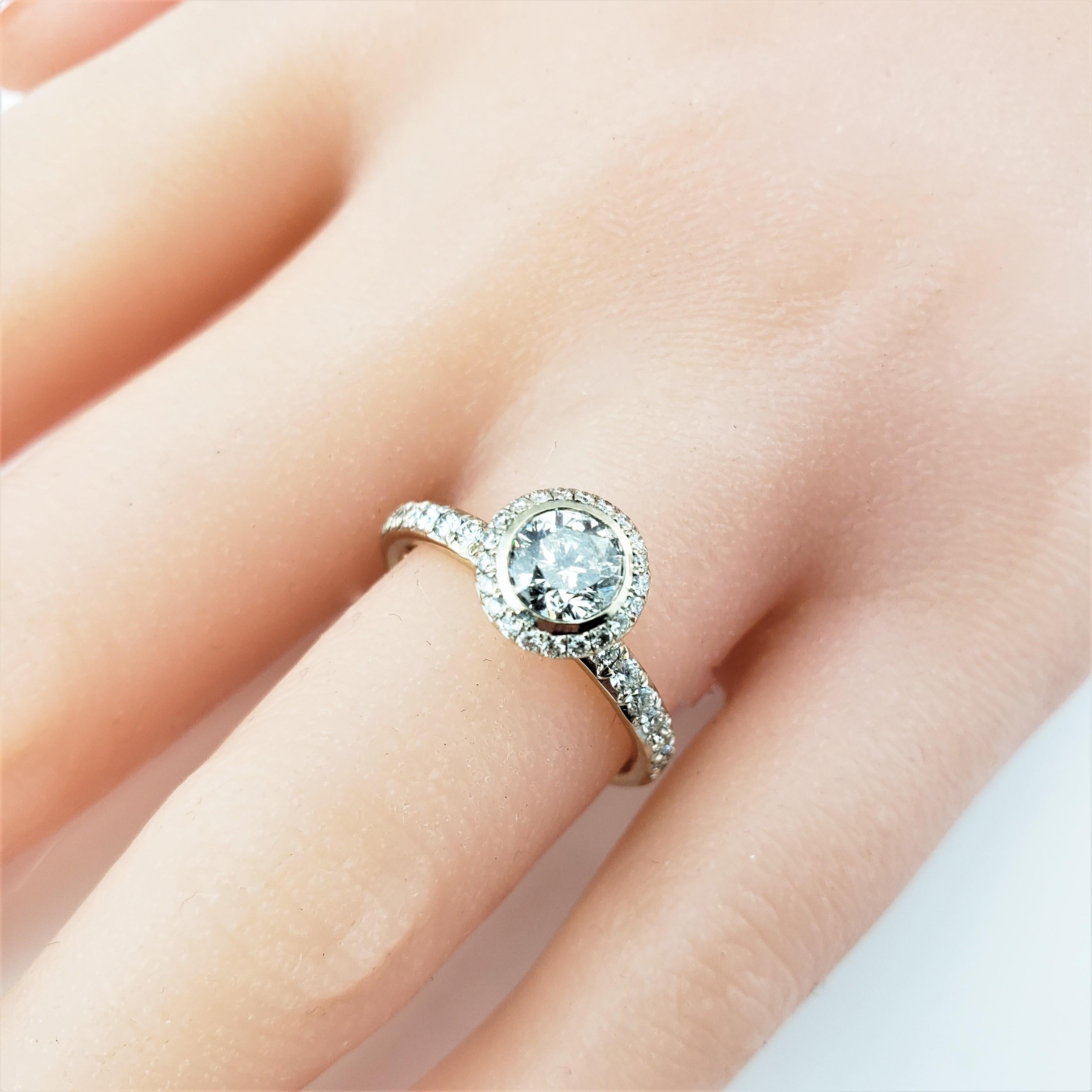 18 Karat Yellow Gold Diamond Engagement Ring For Sale 4