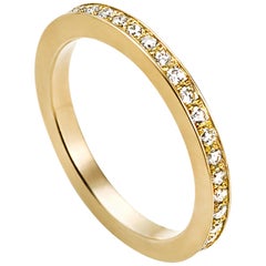 18 Karat Yellow Gold Diamond Full Eternity Ring #9-#12