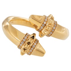 18 Karat Yellow Gold Diamond Hab El Hayl Ring by Al Zain