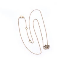 18 Karat Yellow Gold Diamond Hamsa Necklace