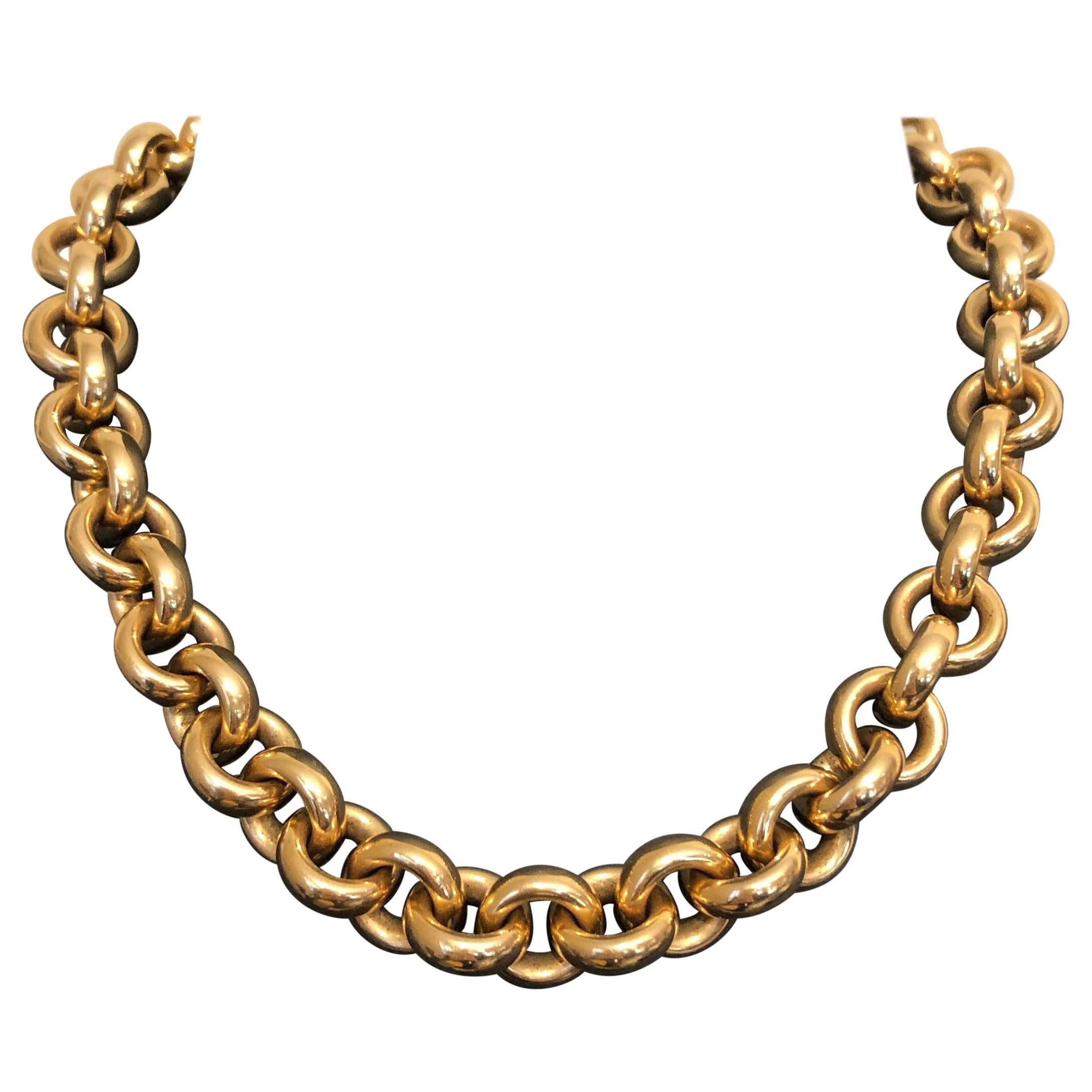 18 Karat Yellow Gold Diamond Necklace by Isabelle Fa