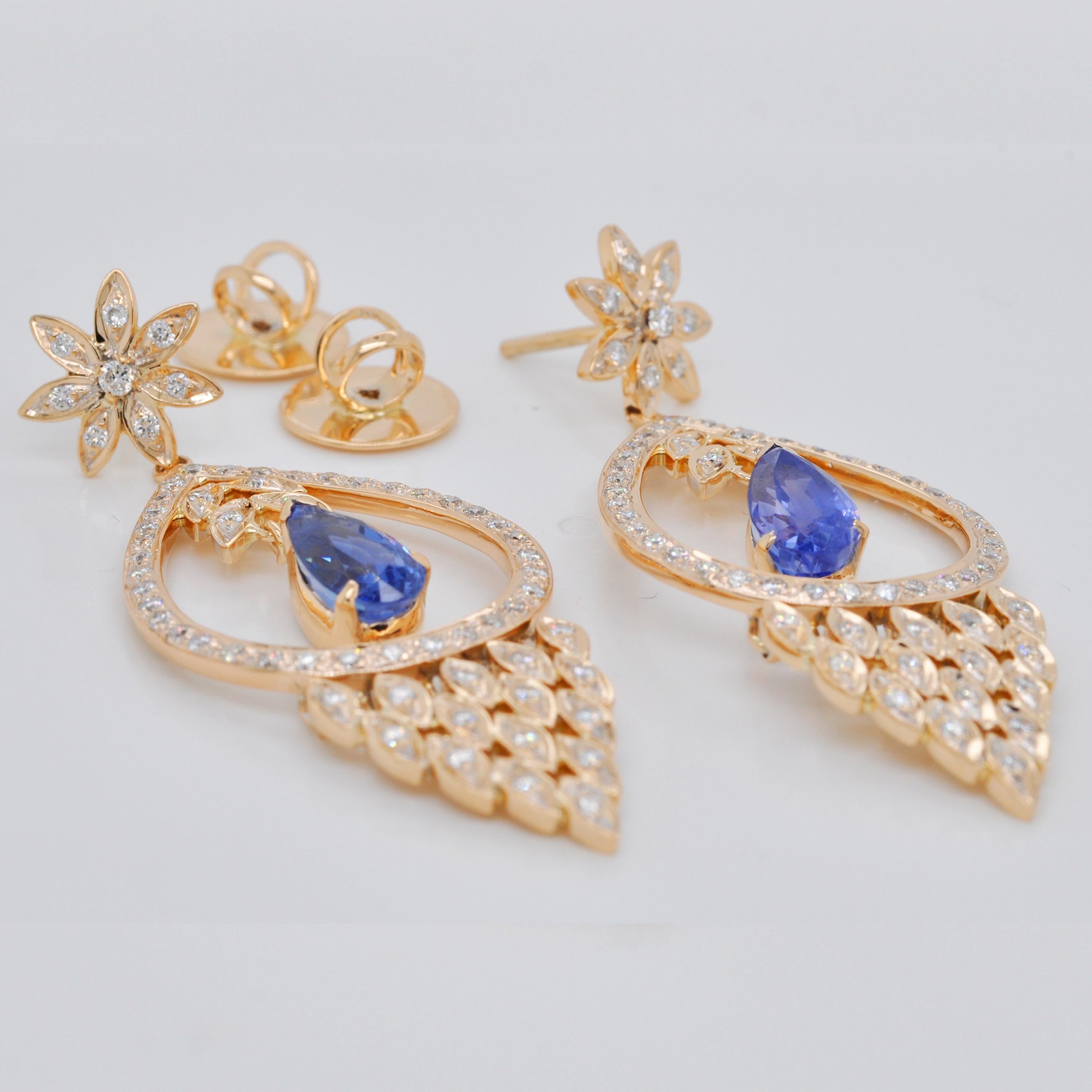 dangler earrings gold