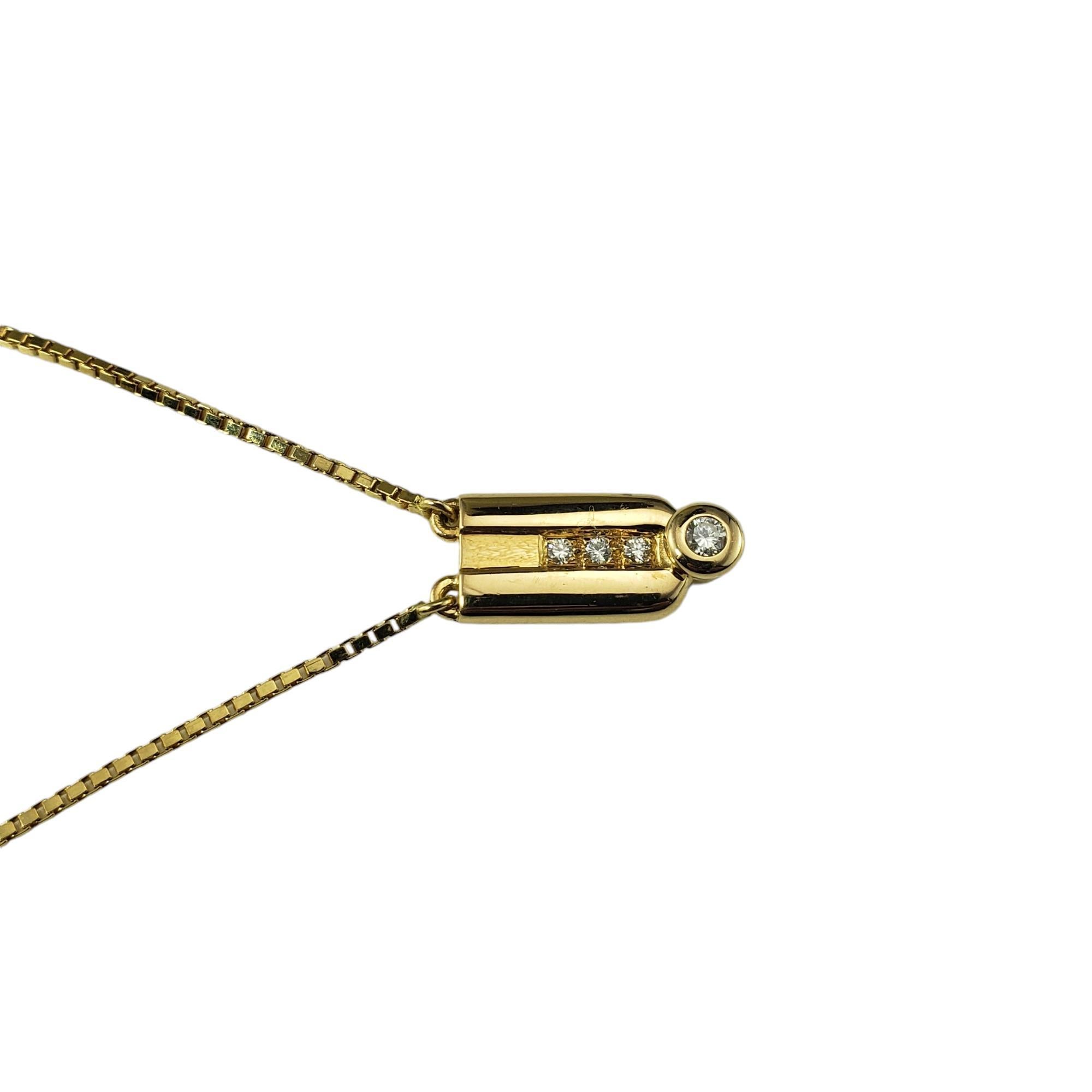 Taglio rotondo Collana con ciondolo in oro giallo 18 carati #19257 in vendita