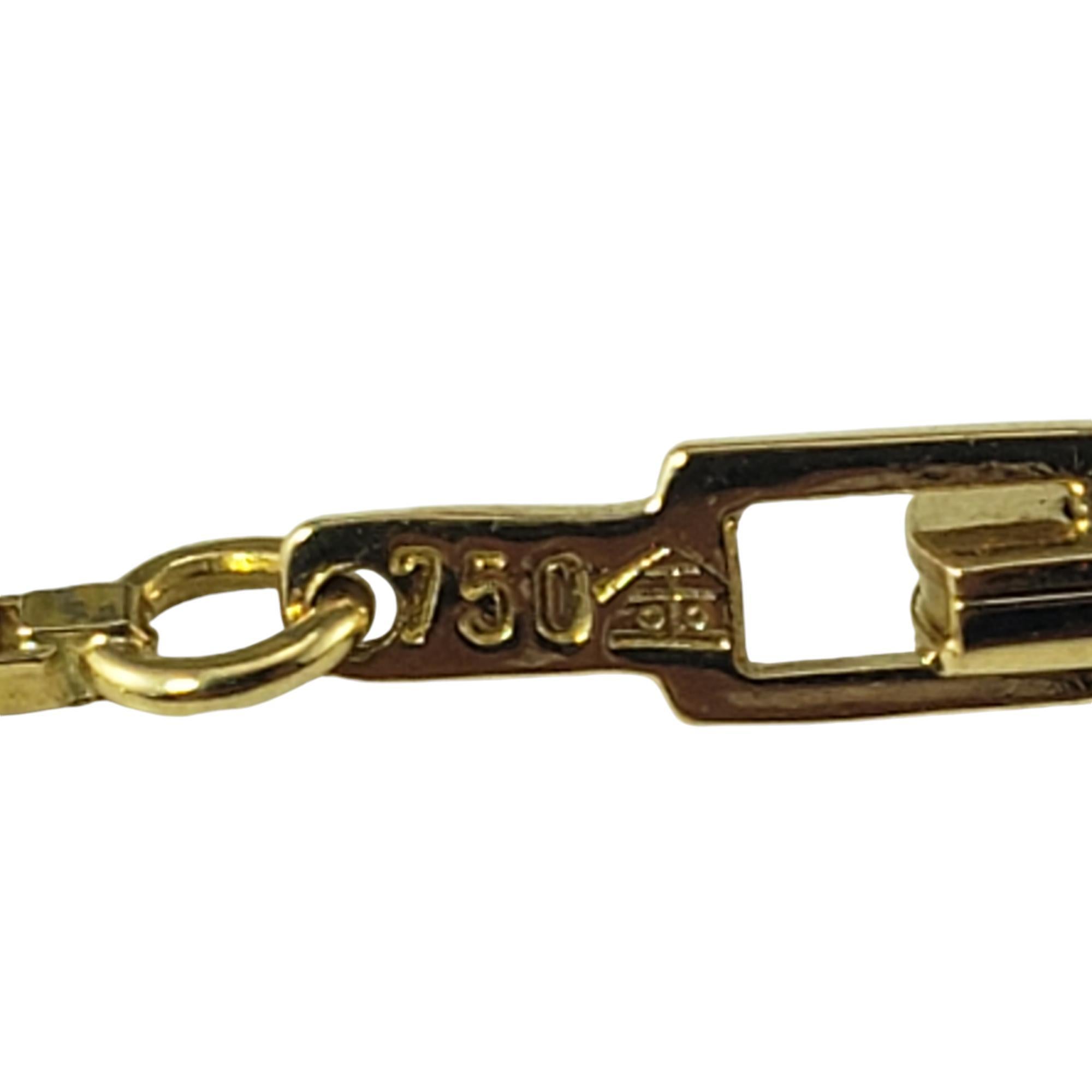Collana con ciondolo in oro giallo 18 carati #19257 In condizioni buone in vendita a Washington Depot, CT