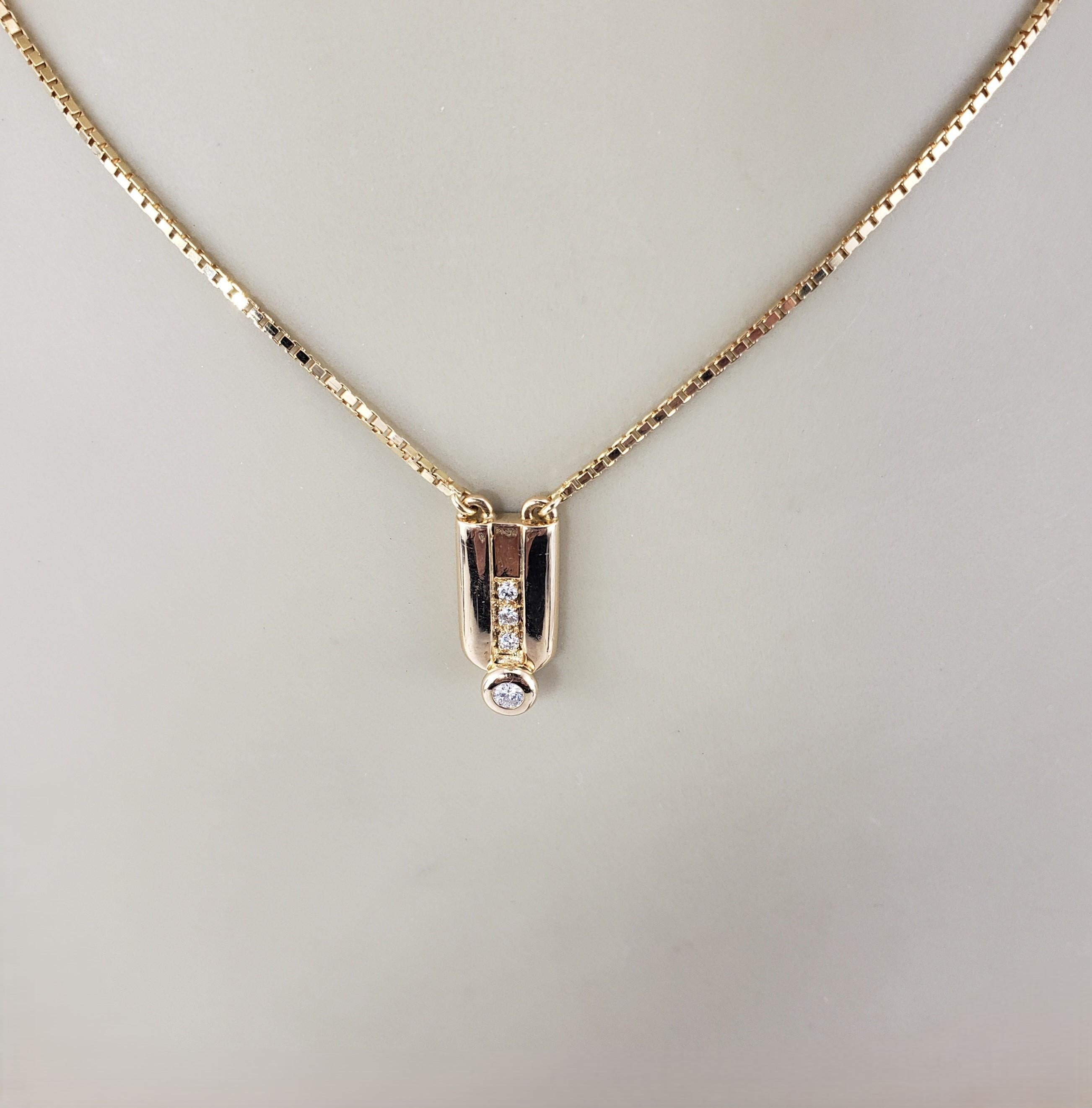 Collana con ciondolo in oro giallo 18 carati #19257 in vendita 1