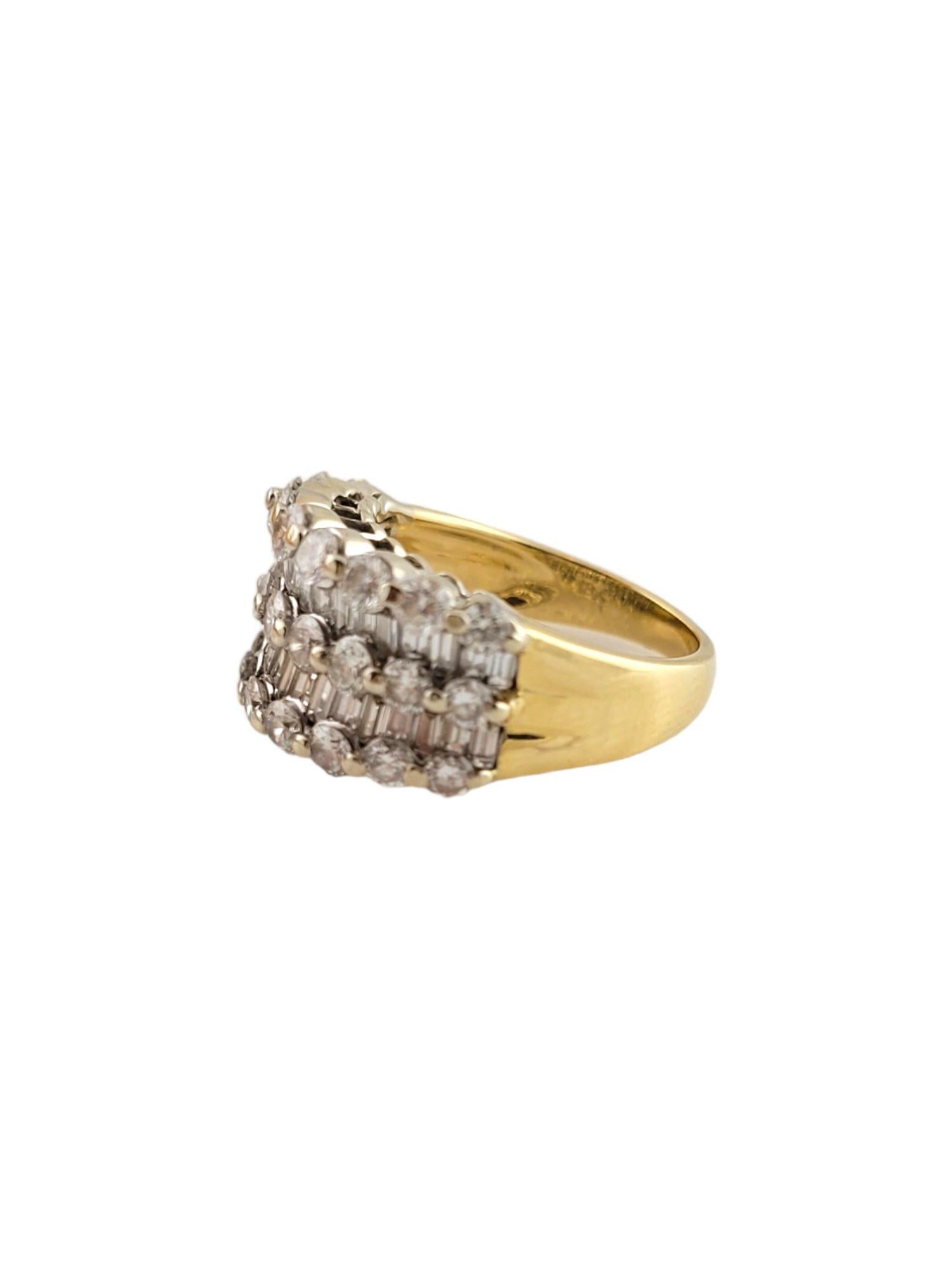 18 Karat Gelbgold Diamant-Ring (Rundschliff) im Angebot