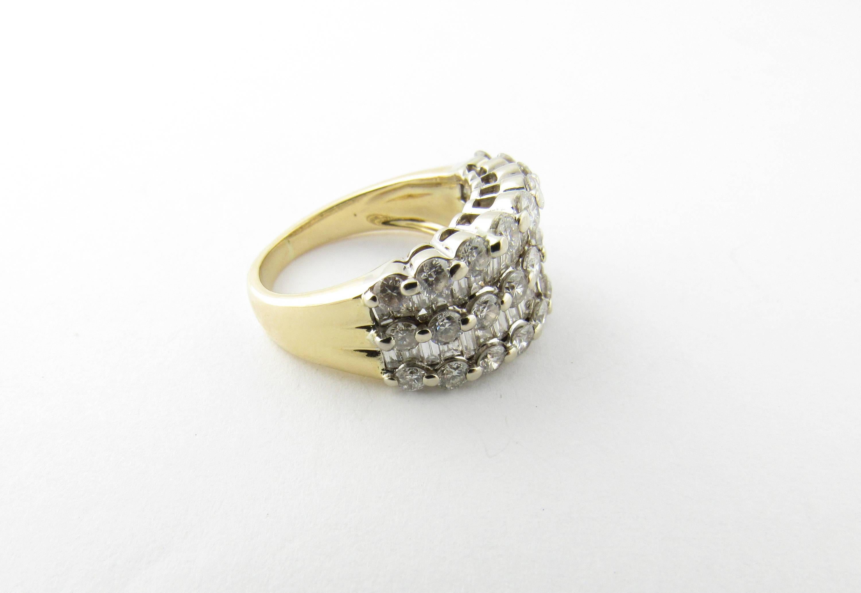 18 Karat Gelbgold Diamant-Ring im Angebot 4