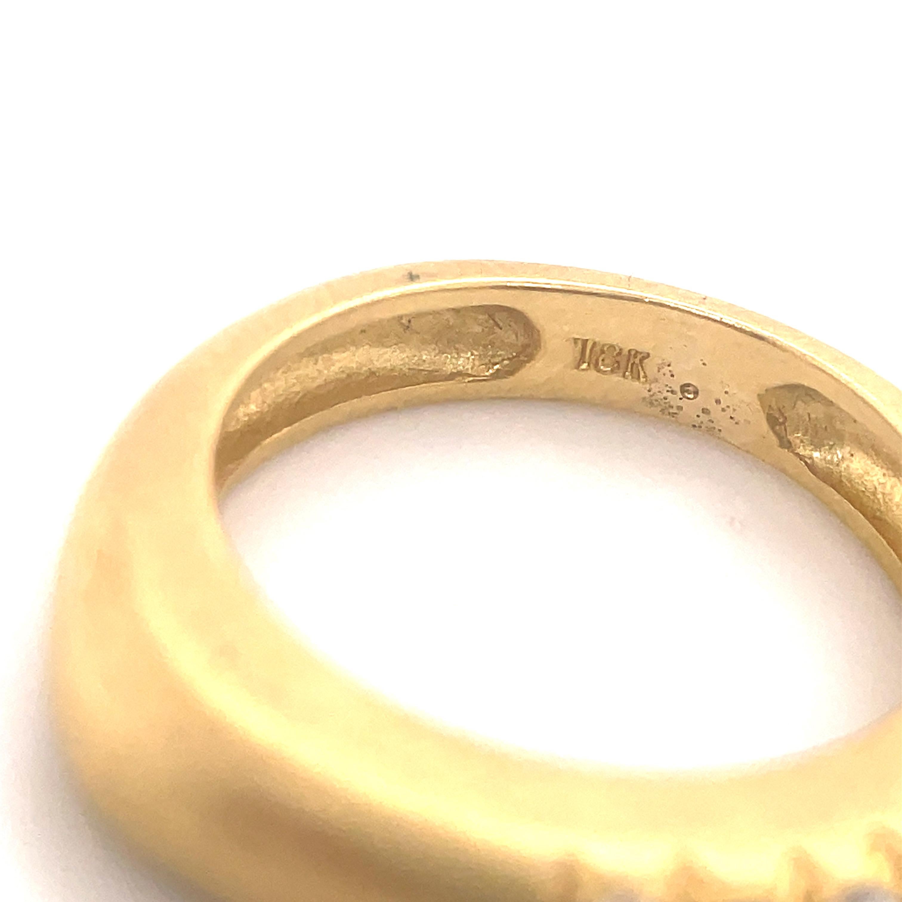 18 Karat Yellow Gold Diamond Stackable Rings 0.40 Carats 20.9 Grams  For Sale 5