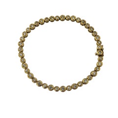 18 Karat Gelbgold Diamant-Tennisarmband #21795