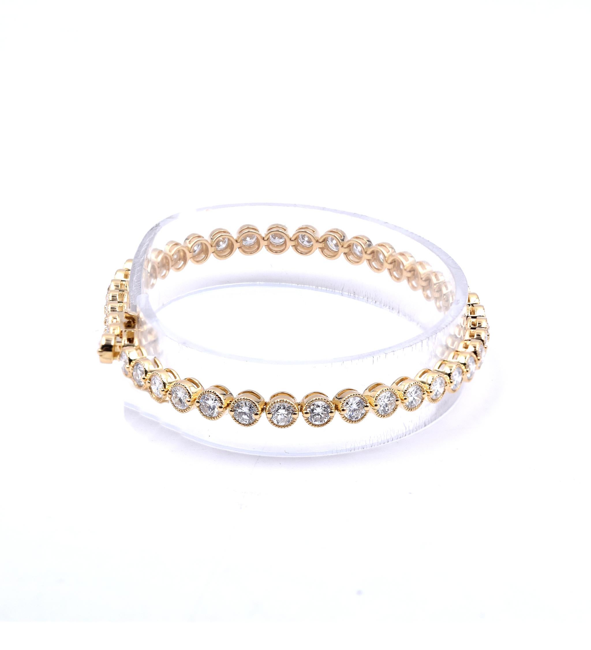 18 karat gold diamond bracelet