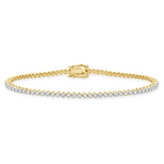 18 Karat Gelbgold Diamant-Tennisarmband