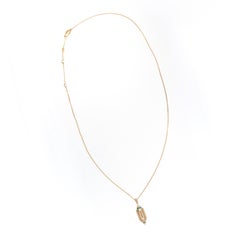 18 Karat Yellow Gold Diamond Turquoise Ceramic Al Merriyah Necklace by Al Zain