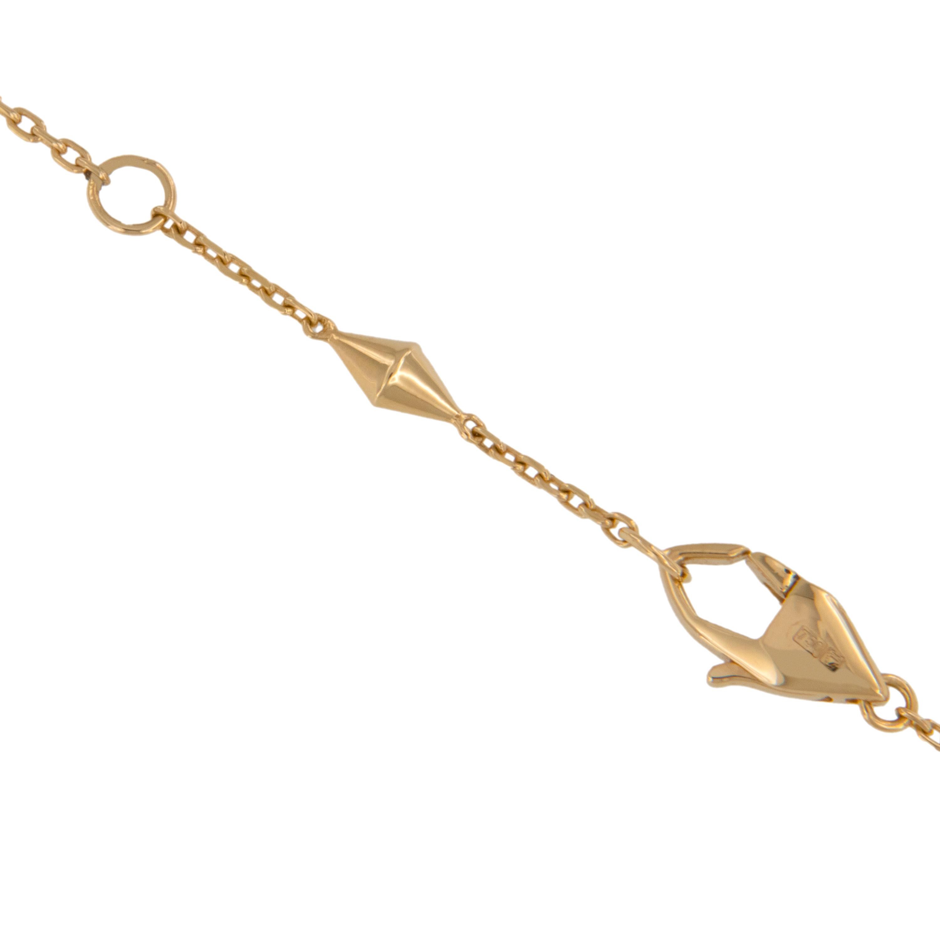 Taille ronde Collier Al Merriyah en or jaune 18 carats avec diamants et turquoise en céramique par Al Zain en vente