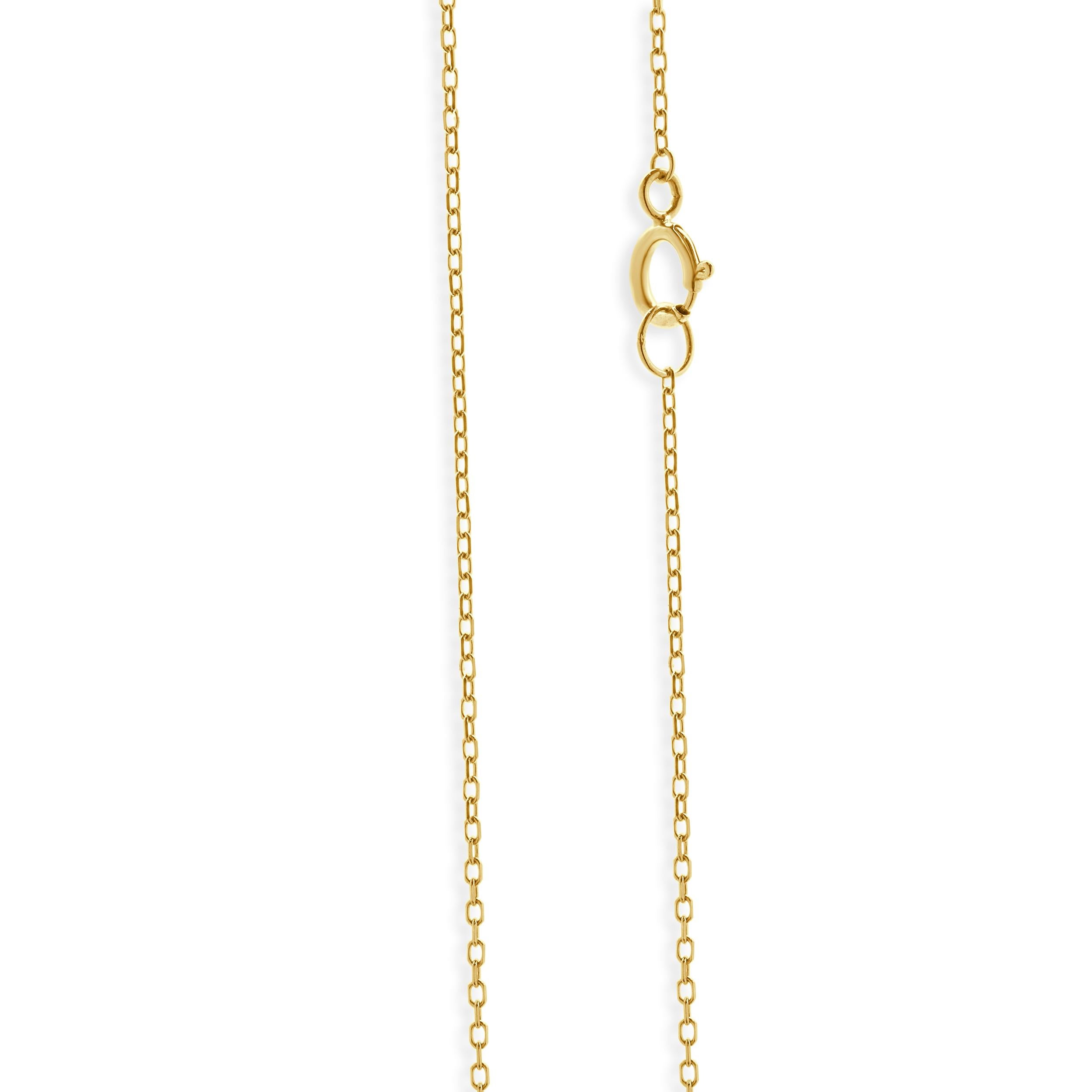 Collier en or jaune 18 carats avec diamants à l'unité Excellent état - En vente à Scottsdale, AZ