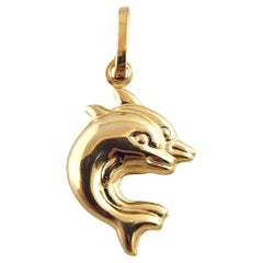 18 Karat Yellow Gold Dolphin Charm #19316