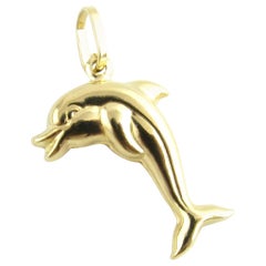 Vintage 18 Karat Yellow Gold Dolphin Charm