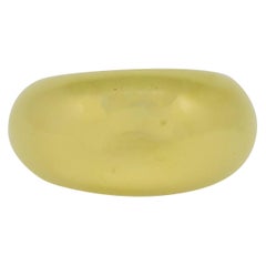 18 Karat Yellow Gold Domed Band Ring