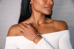 18 Karat Yellow Gold D'Oro Large Hoops