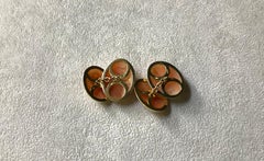 18 Karat Yellow Gold Double Cameo Cufflinks