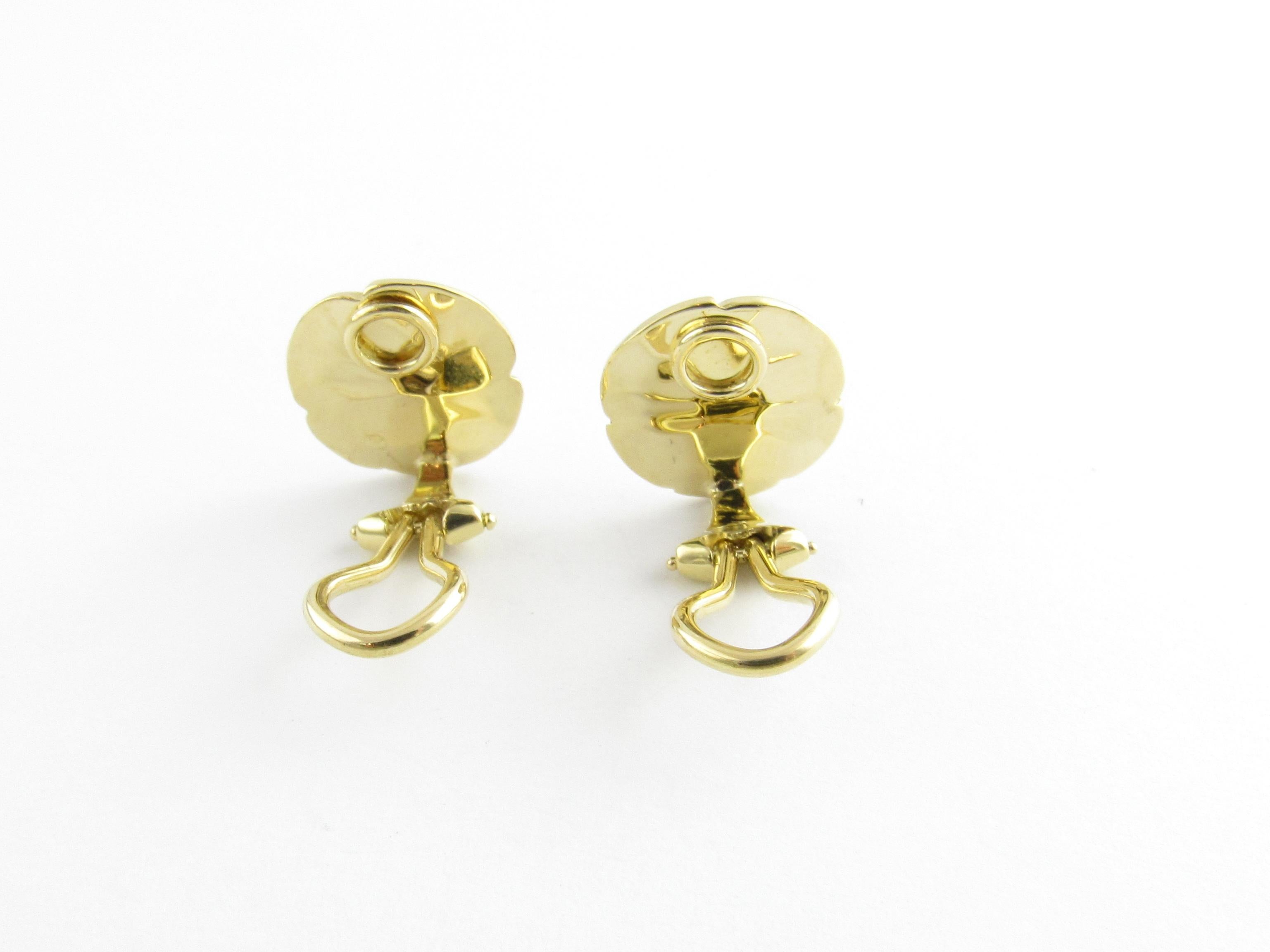 Women's 18 Karat Yellow Gold Dragonfly Clip-On Earrings