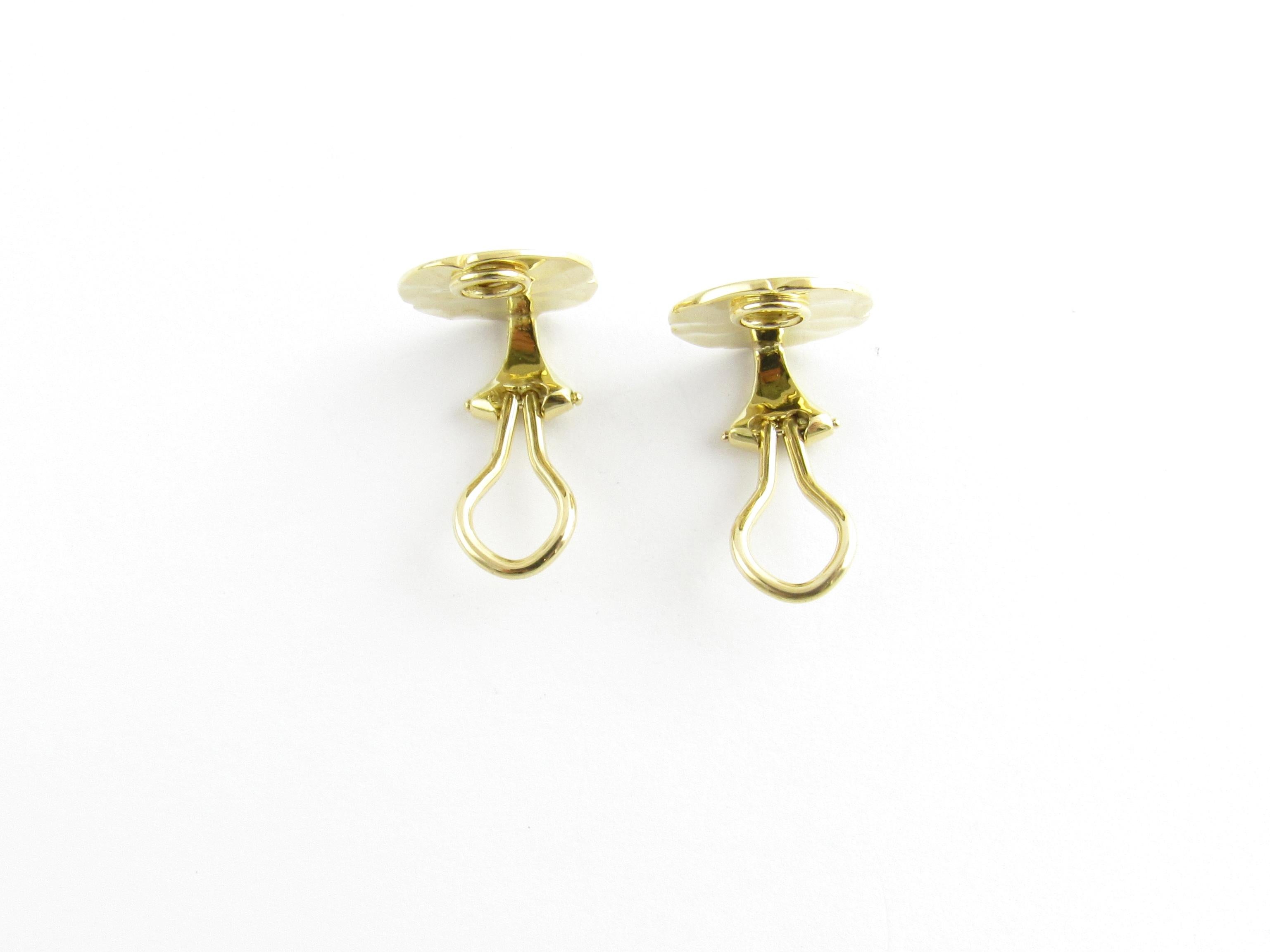 18 Karat Yellow Gold Dragonfly Clip-On Earrings 1