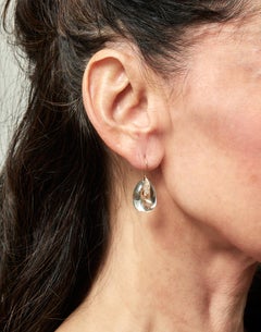 18 Karat Gelbgold Tropfenohrringe mit 29,98 Karat Prasioliten und Diamanten besetzt