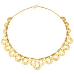 18 Karat Gelbgold Duplex-Halskette