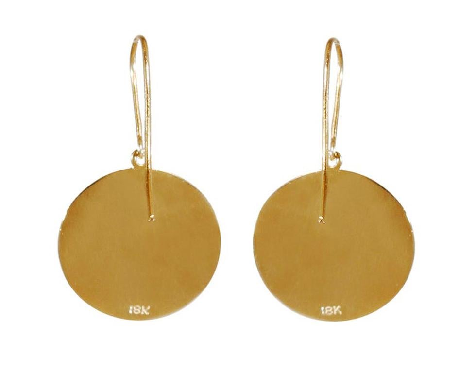 18 karat gold earrings