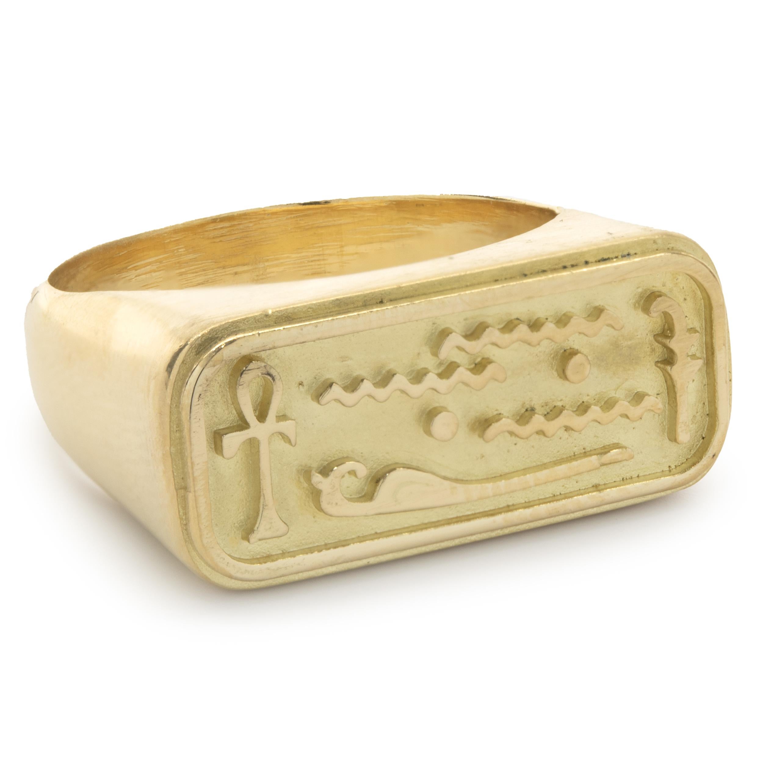 egyptian cartouche ring
