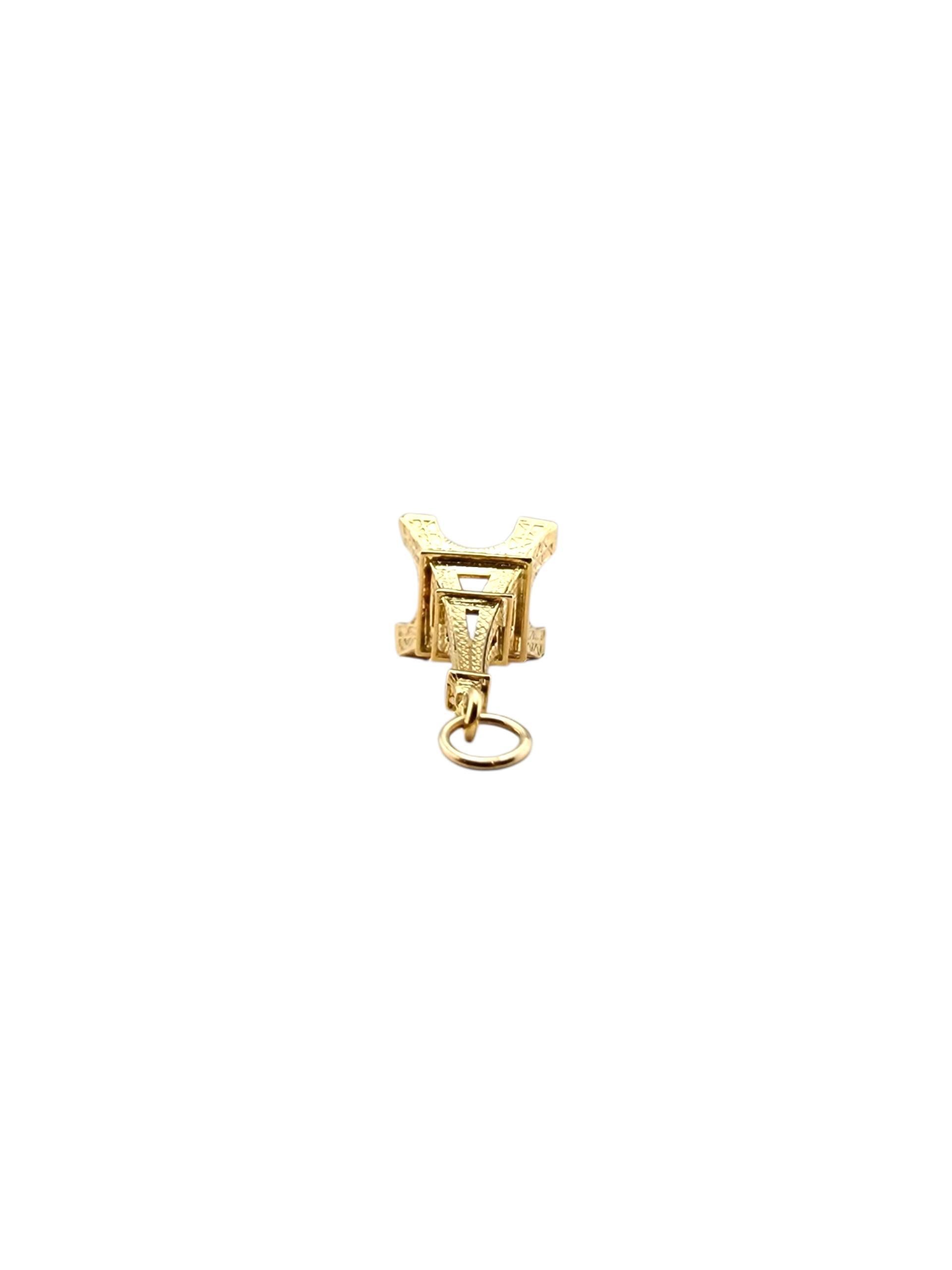 Donna Charm Torre Eiffel in oro giallo 18 carati #22783 in vendita