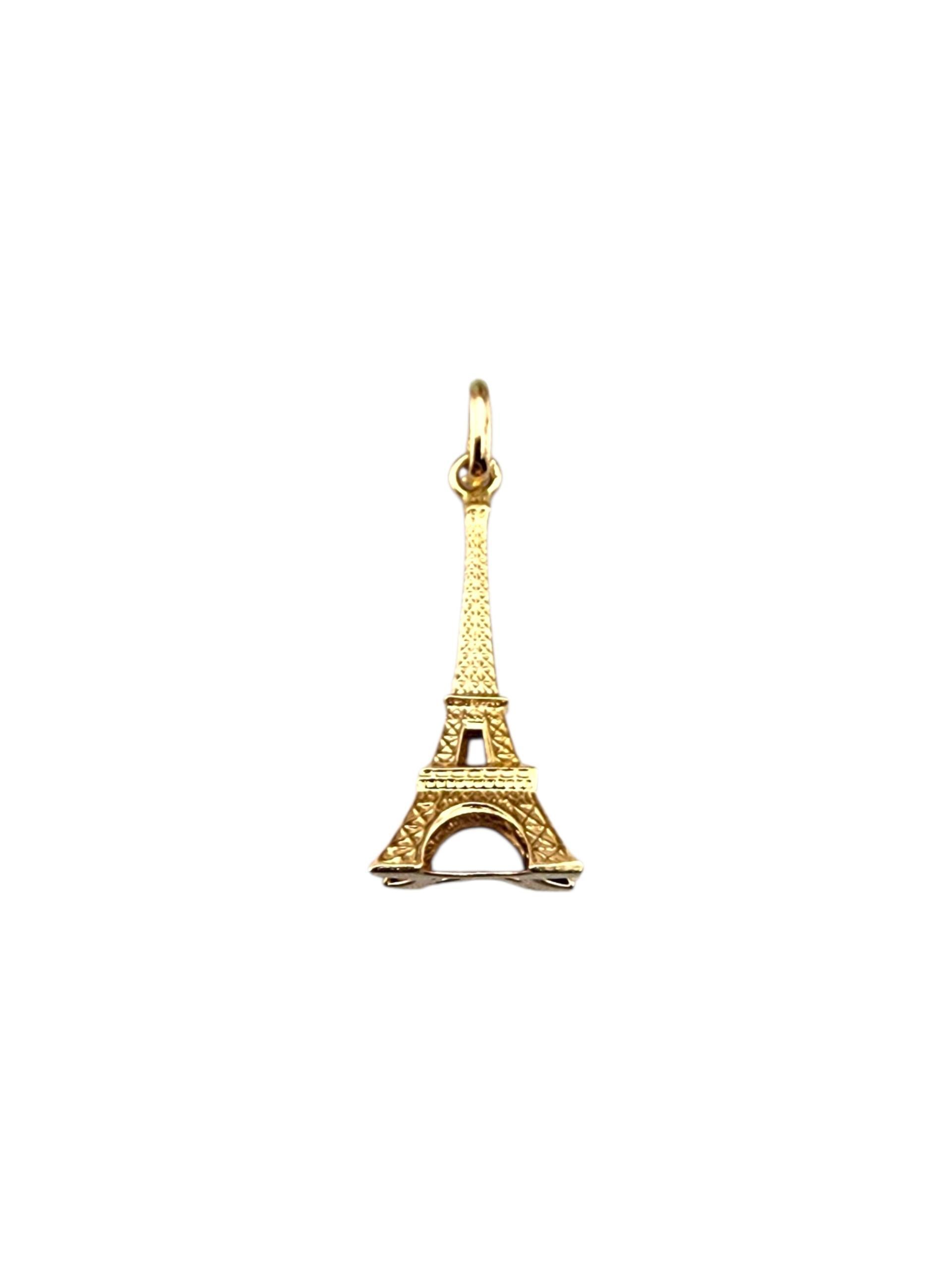 Contemporaneo Charm Torre Eiffel in oro giallo 18 carati #22795 in vendita