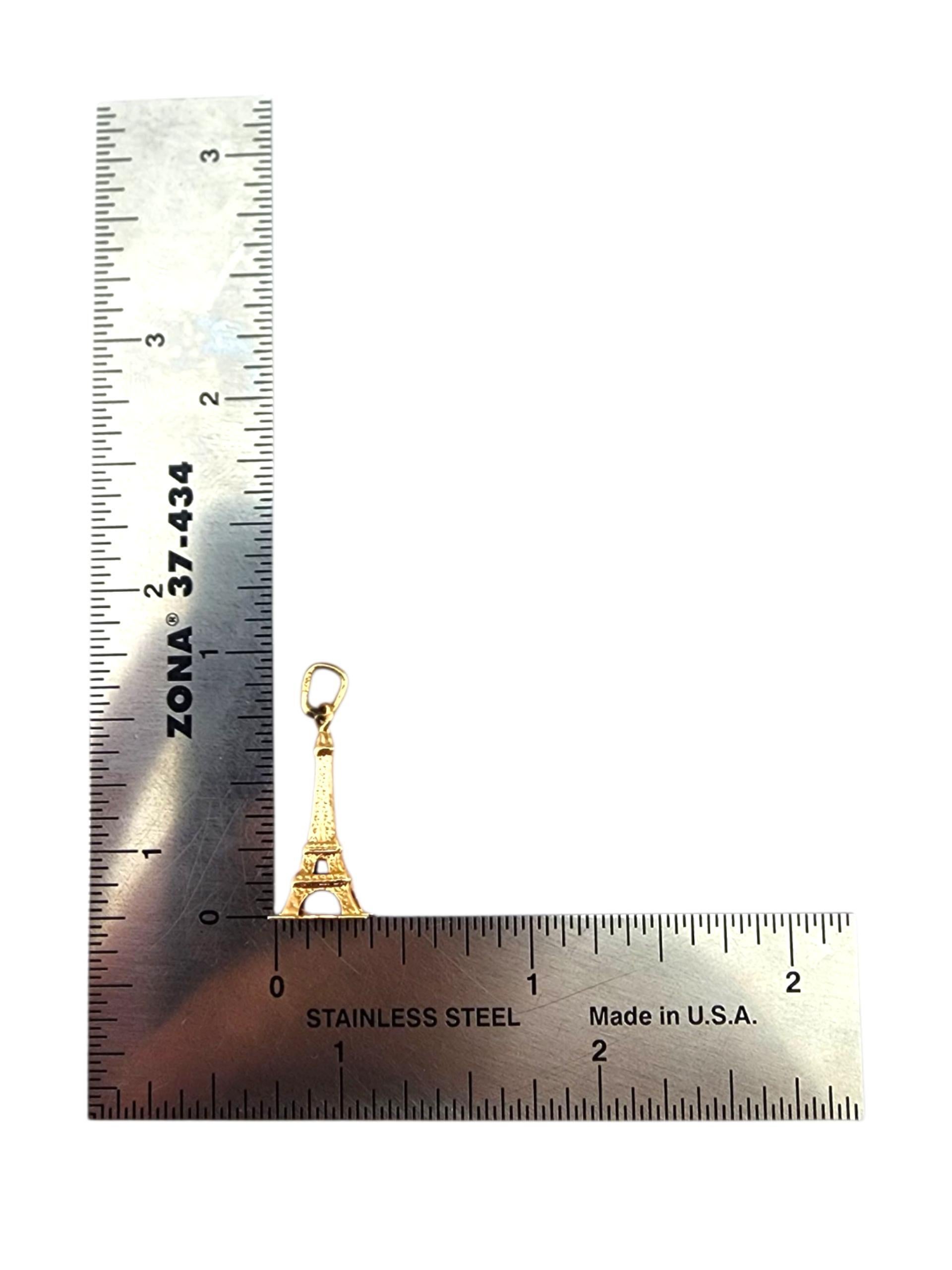 Charm Torre Eiffel in oro giallo 18 carati #23174 in vendita 3