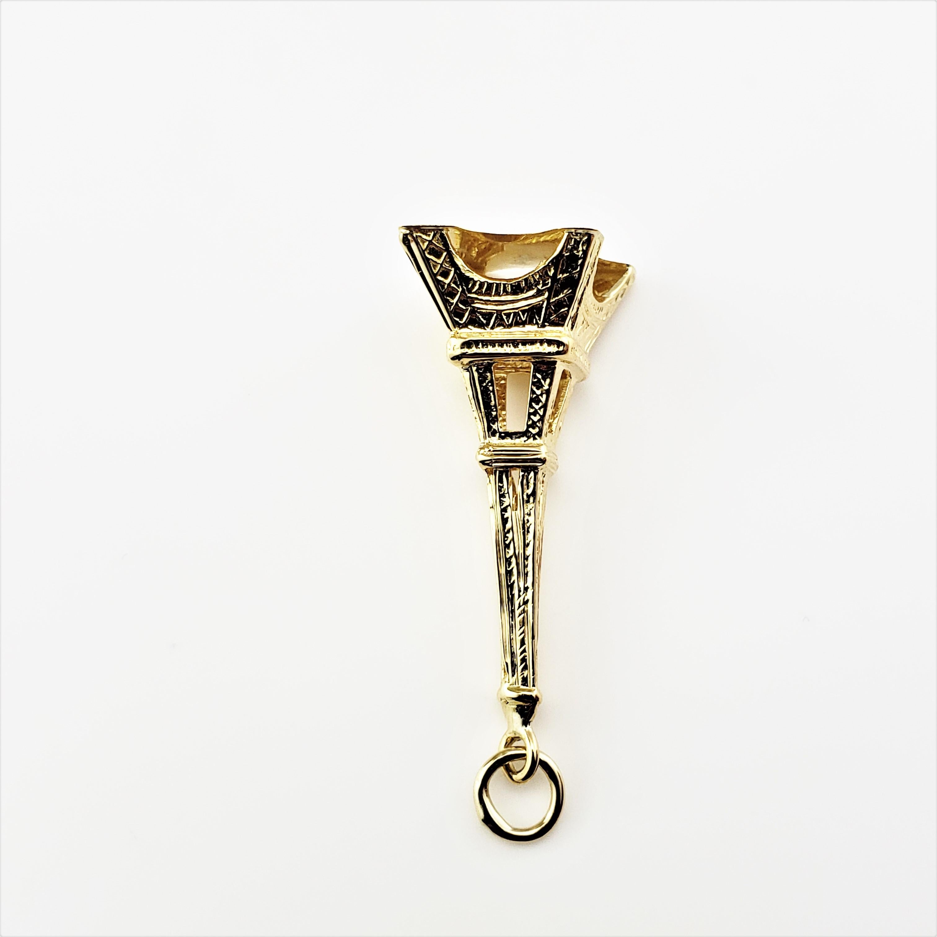 eiffel tower gold pendant