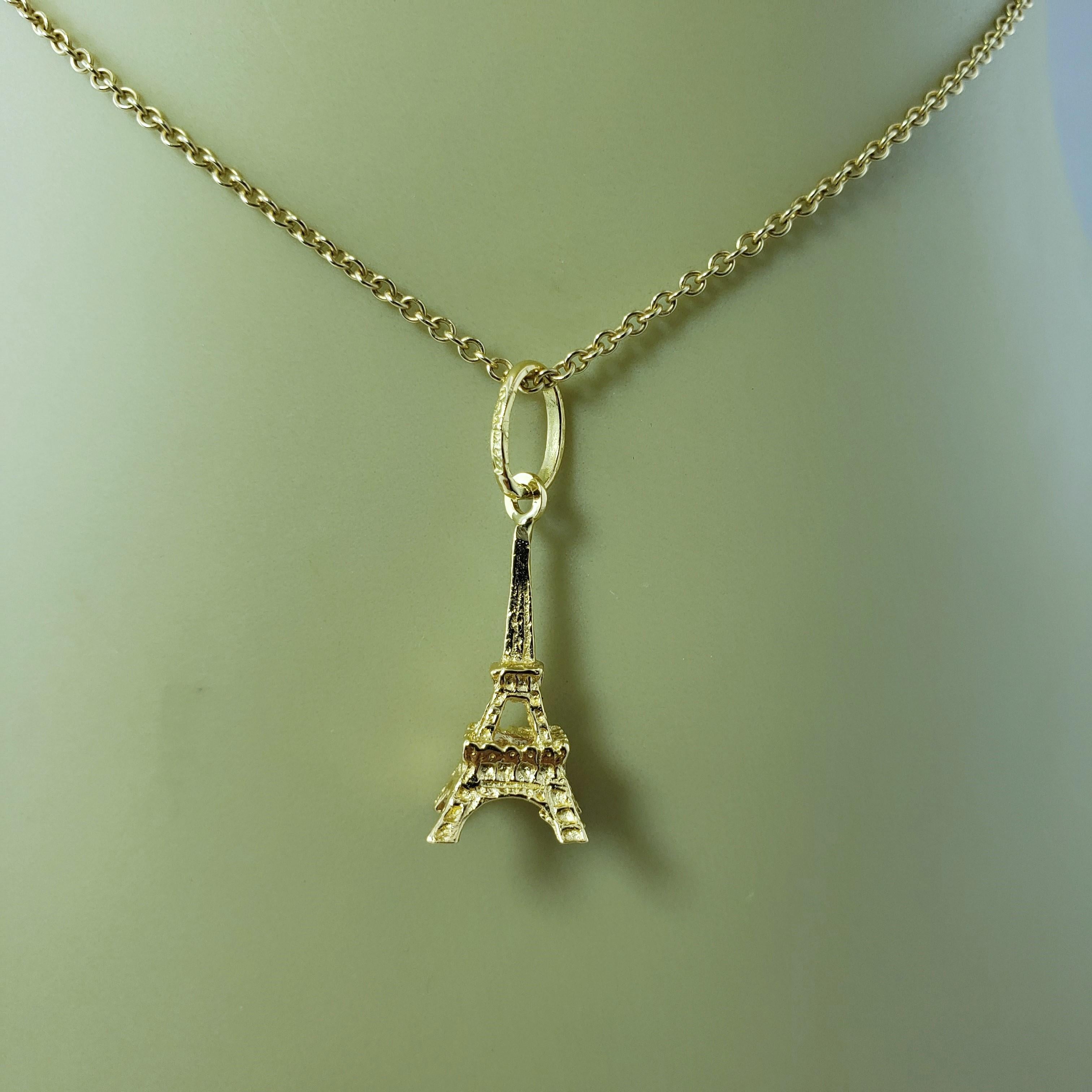 18 Karat Yellow Gold Eiffel Tower Charm 4